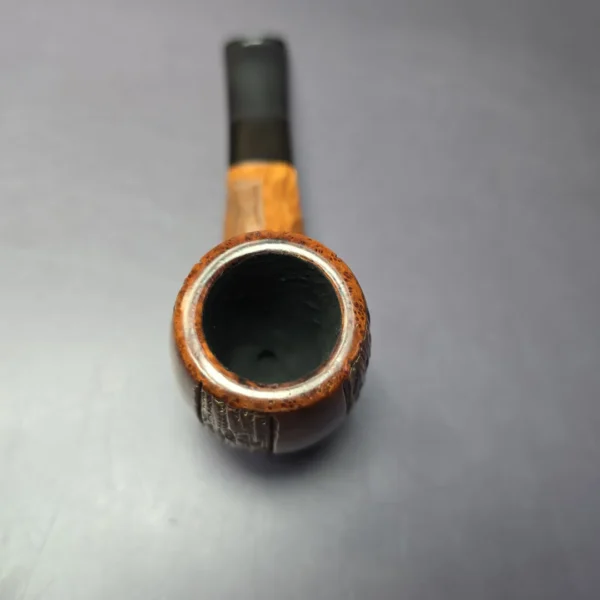 Comoy's Highgate 599 Rusticated Panel Shank Pear Estate Briar Pipe, English Estates - Image 7