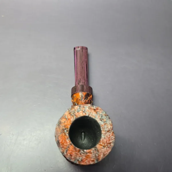 Eclesias Sandblasted Nosewarmer Pot Handmade Briar Pipe, New - Image 7