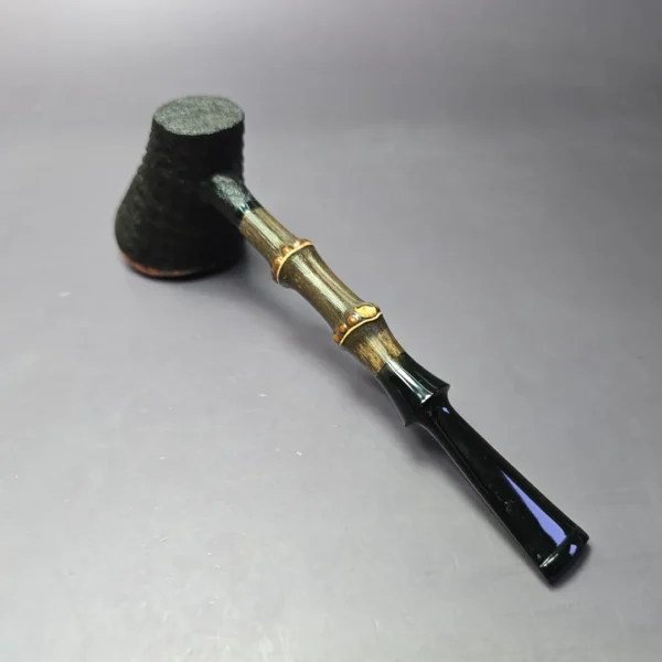 Eclesias "Dragon Scale" Sandblasted Poker Sitter Handmade Briar Pipe, New - Image 7