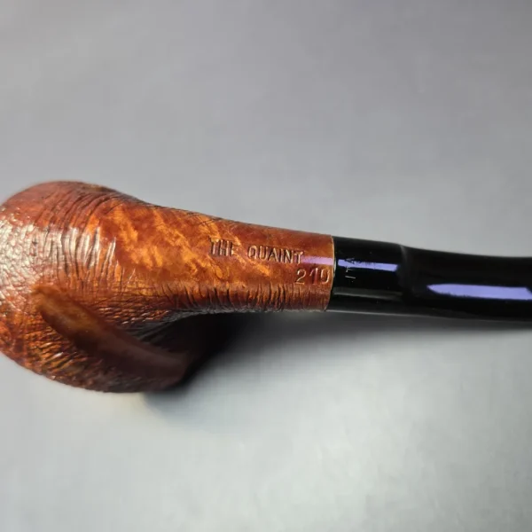 The Quaint 210 Partially Rusticated Bent Billiard Estate Briar Pipe, Italian Estates - Image 7