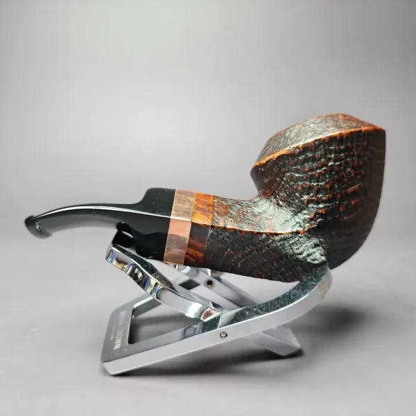 Morgan BlackJack 30 Sandblasted Bulldog Briar Pipe, New - Image 7