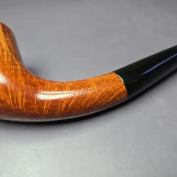 Dave Neeb Smooth Horn Handmade Briar Pipe, New - Image 7