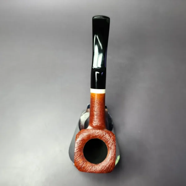 Sean Reum Glacier Sandblasted Panel Pot Briar Pipe, New - Image 7