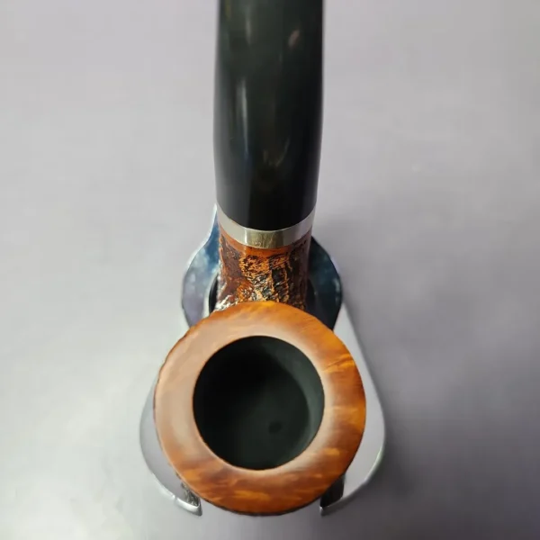 Merchant Service Sandblasted "Full Bent" Bent Billiard Briar Pipe, New - Image 7