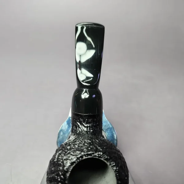 BriarWorks OR01 Sandblasted Stubby Apple Briar Pipe, New - Image 7