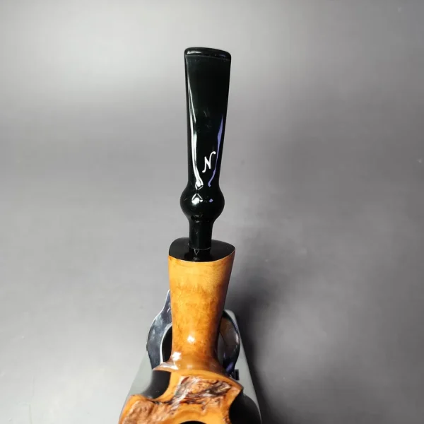 Nording Spiral Partially Rusticated Freehand Estate Briar Pipe, Unsmoked - Image 7