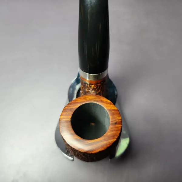 Merchant Service Sandblasted "Full Bent"  Bent Billiard Artisan Briar Pipe, New - Image 7