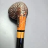 Walt Cannoy Cardinal House Morton Rusticated Rhodesian Handmade Briar Pipe, New - Image 8