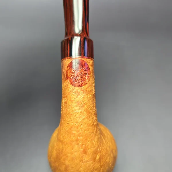 Sean Reum Sandblasted Apple Handmade Briar Pipe, New - Image 8