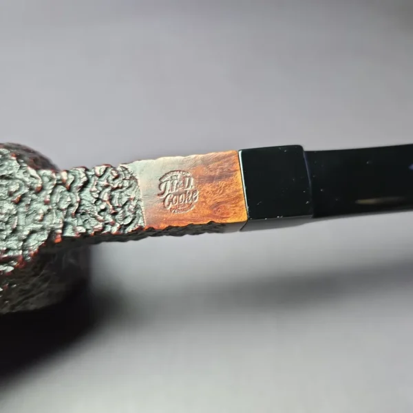 JT Cooke Sandblasted Panel Estate Briar Pipe, American Estates - Image 8