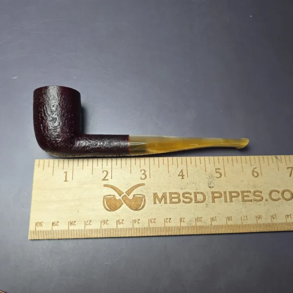 Sean Reum Glacier Sandblasted Featherweight Billiard Briar Pipe, New - Image 8