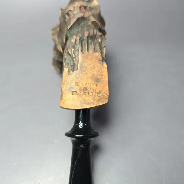 Nording Spruce Partially Rusticated Freehand Estate Briar Pipe, Unsmoked - Image 8