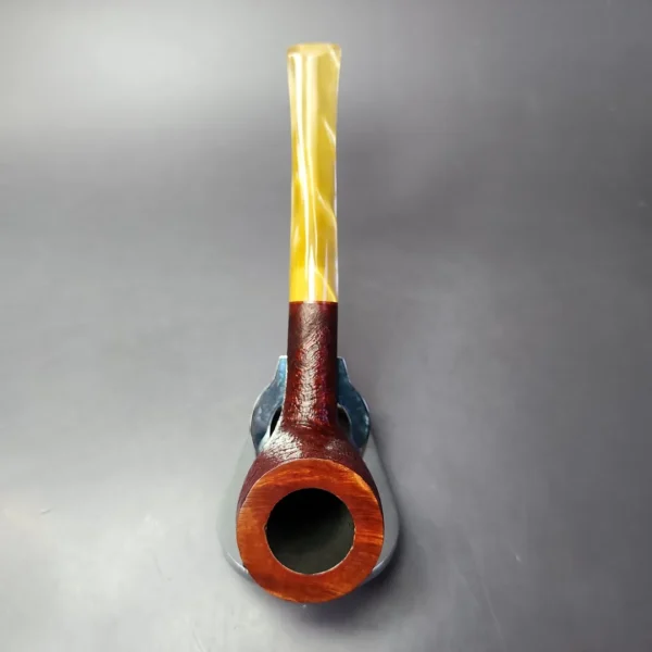 Sean Reum Glacier Sandblasted Billiard Estate Briar Pipe, New - Image 8