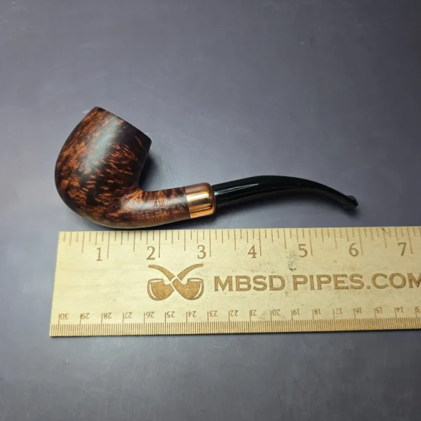 4th Generation Klassisk 401 Smooth Bent Billiard Estate Briar Pipe, Unsmoked - Image 8