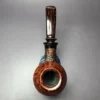 Karim Pipes Partially Rusticated Rhodesian Briar Pipe, Unsmoked - Image 8