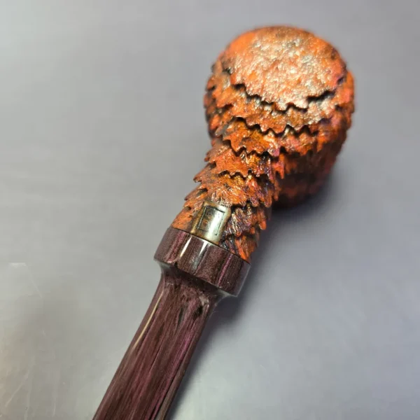 Eclesias Sandblasted Nosewarmer Pot Handmade Briar Pipe, New - Image 8