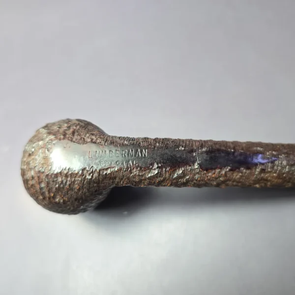Lumberman Special Rusticated Lumberman Estate Briar Pipe, English Estates - Image 8