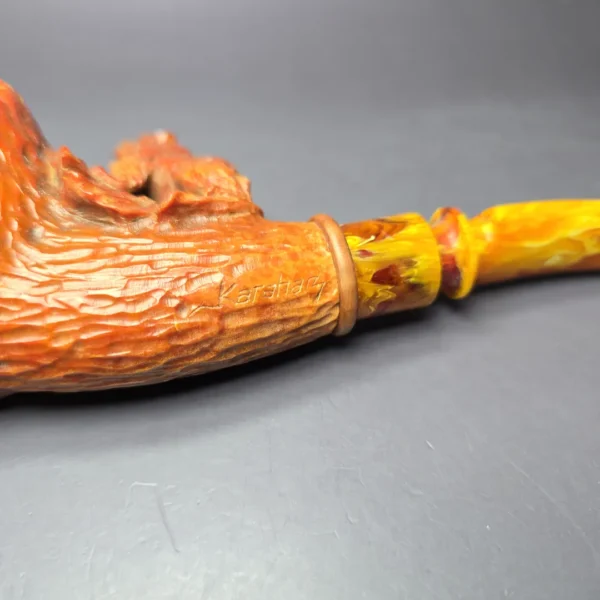 MBSD Meerschaum Masters by Karahan, Grizzly Bear, Block Meerschaum Pipe, New - Image 8