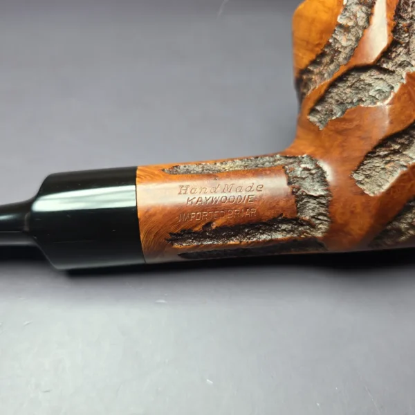 Kaywoodie Oversize Partially Rusticated Pot Estate Briar Pipe, American Estates - Image 8