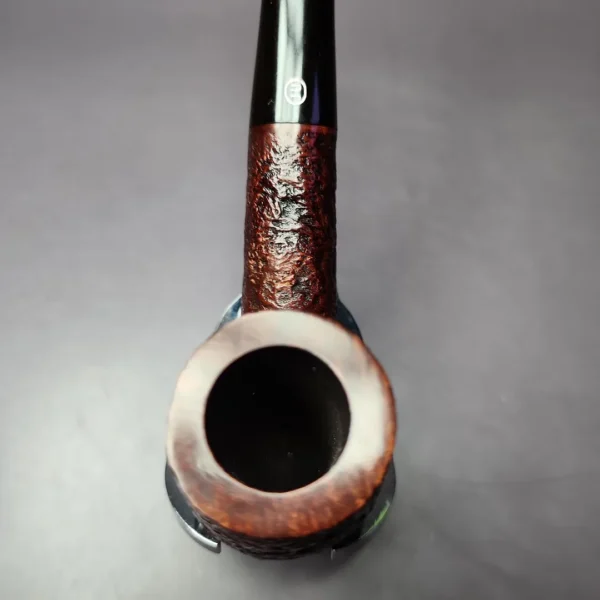 James Upshall w/ Bill Taylor Sandblasted Bent Billiard Estate Briar Pipe, Unsmoked - Image 8