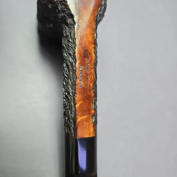 James Upshall Bark Group 6 Rusticated Lovat Estate Briar Pipe, Unsmoked, 9mm - Image 8