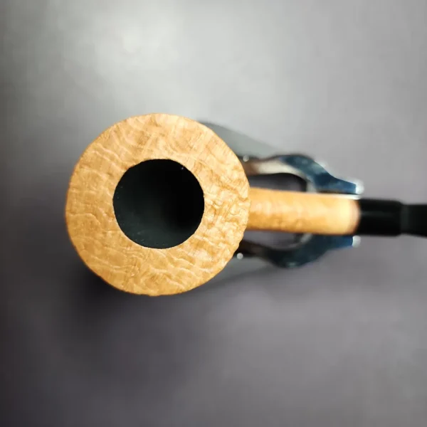 Proxima by Piero Vitale Sandblasted Pot Briar Pipe, New - Image 8