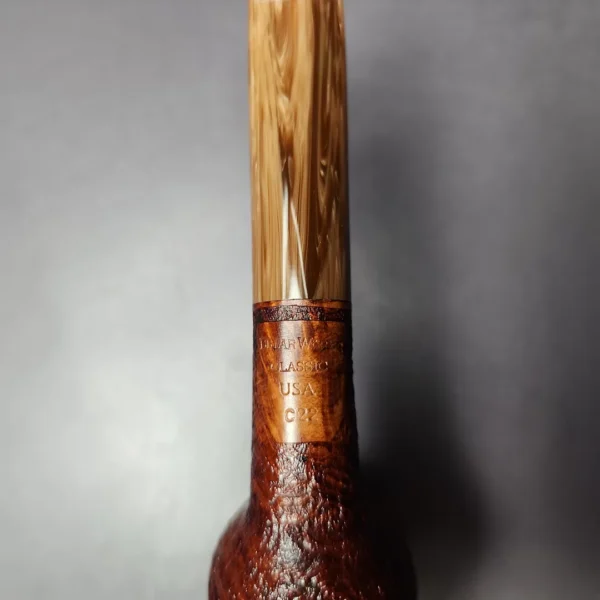BriarWorks Classic C22 Sandblasted Briar Pipe, New - Image 8