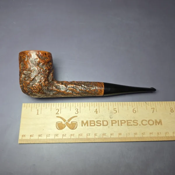 Custom-Bilt Mincer Era XL Rusticated Filter Billiard Estate Briar Pipe, - Image 9