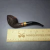 Walt Cannoy Cardinal House Morton Rusticated Rhodesian Handmade Briar Pipe, New - Image 9