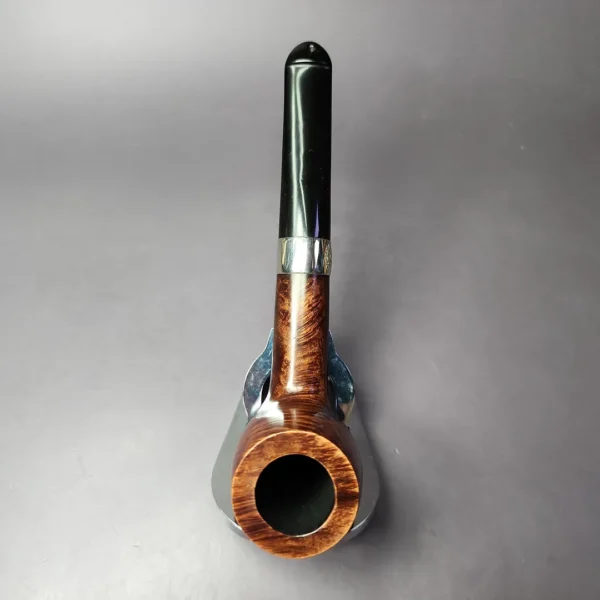 Peterson Aran Nickel Mounted 106 Smooth Billiard Estate Briar Pipe, Irish Estates - Image 9
