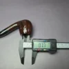 Brebbia Junior Noce 2764 Smooth Bent Billiard Estate Briar Pipe, Unsmoked, 9mm - Image 9