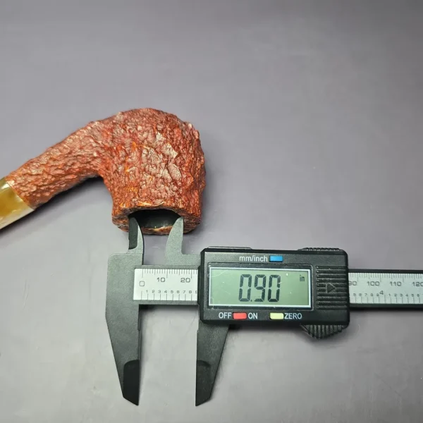 Savinelli Estella Rusticated Freehand Brandy Estate Briar Pipe, Unsmoked - Image 9