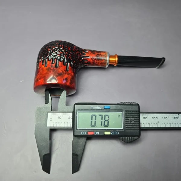 Nording Partially Rusticated Spigot Pot Estate Briar Pipe, Unsmoked - Image 9