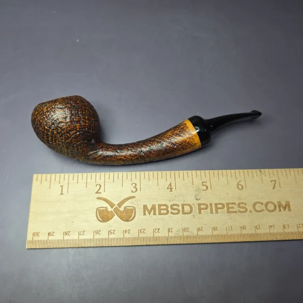 HS Studio "Lars Ivarsson" Sandblasted Acorn Estate Briar Pipe, Unsmoked - Image 9