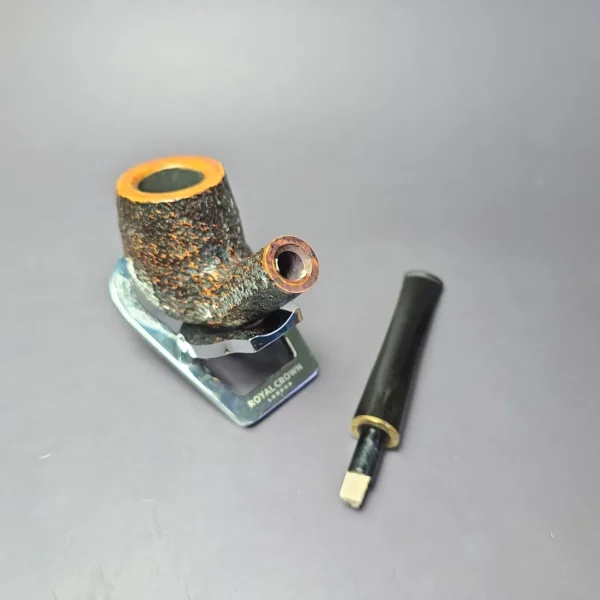 Savinelli Roma 606 KS Rusticated Bent Billiard Estate Briar Pipe, Italian Estates 6mm - Image 9