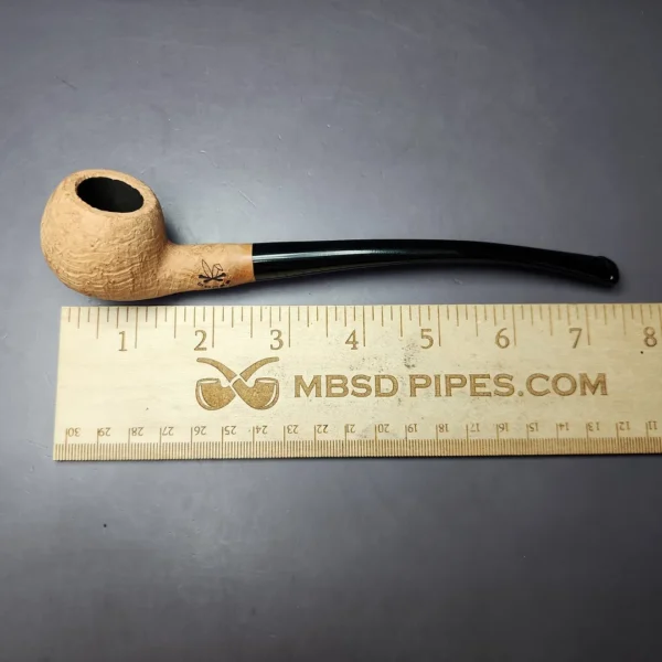 Morgan Bones Sandblasted Churchwarden Briar Pipe, New - Image 9