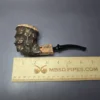Nording Spruce Partially Rusticated Freehand Estate Briar Pipe, Unsmoked - Image 9