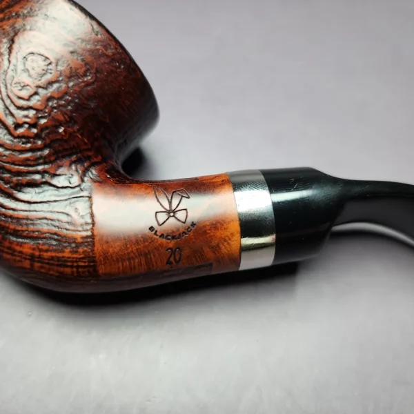 Morgan BlackJack 20 Sandblasted Dublin Briar Pipe, New - Image 9