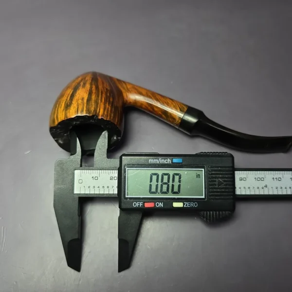 WO Larsen Straight Grain 7 Smooth Acorn w/ Plateaux Estate Briar Pipe, Unsmoked - Image 9