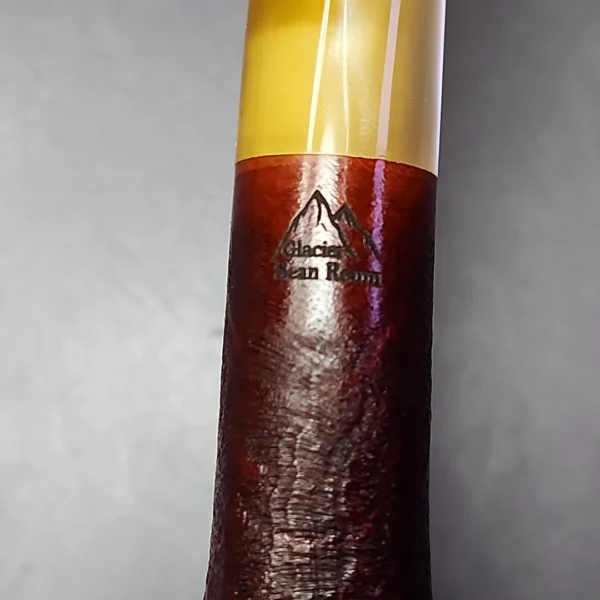 Sean Reum Glacier Sandblasted Billiard Estate Briar Pipe, New - Image 9