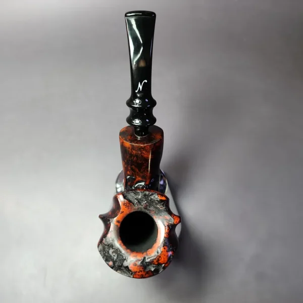 Nording Rusticated Freehand Estate Briar Pipe, Unsmoked - Image 9