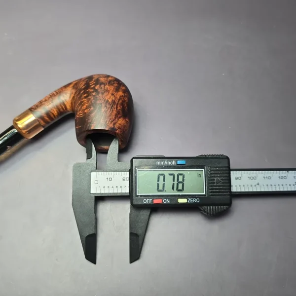 4th Generation Klassisk 401 Smooth Bent Billiard Estate Briar Pipe, Unsmoked - Image 9
