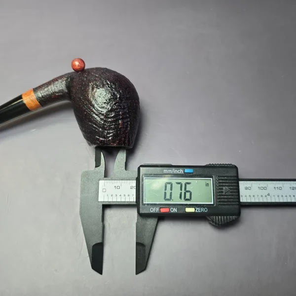 W.O. Larsen Sandblasted Walrus (Sven Knudsen Design) Estate Briar Pipe, Unsmoked - Image 9
