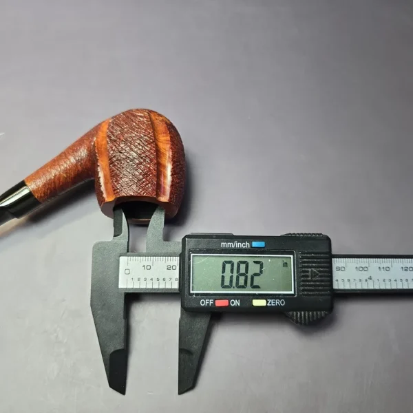 The Quaint 210 Partially Rusticated Bent Billiard Estate Briar Pipe, Italian Estates - Image 9