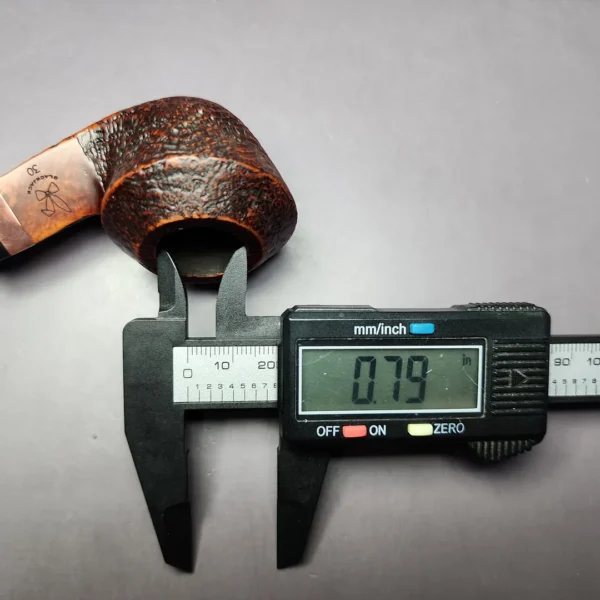 Morgan BlackJack 30 Sandblasted Bulldog Briar Pipe, New - Image 9