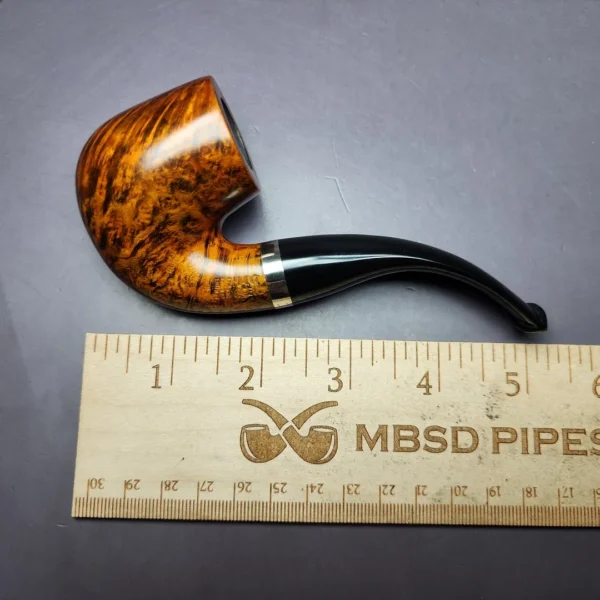 Merchant Service Smooth "Full Bent" Handmade Briar Pipe, New - Image 9