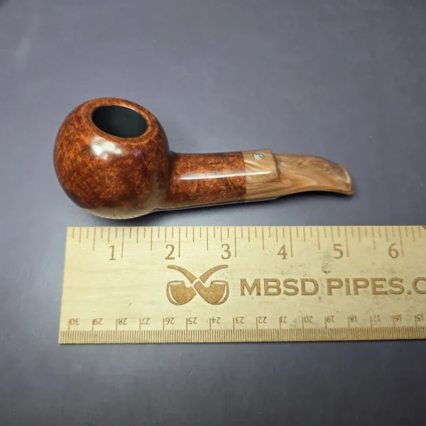 Mastro de Paja Pompei Smooth Author Estate Briar Pipe, Unsmoked - Image 9