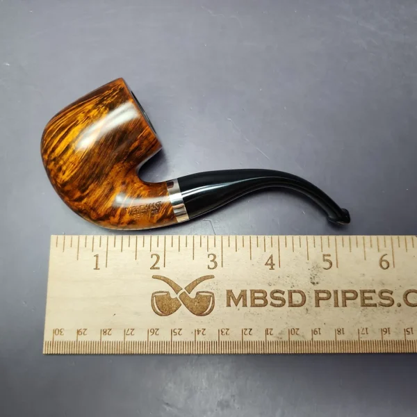 Merchant Service Smooth “Full Bent” Bent Billiard Artisan Briar Pipe, New - Image 9