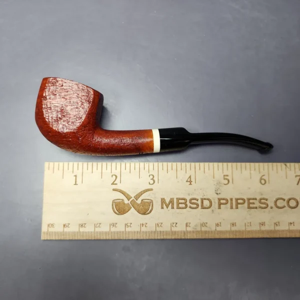 Sean Reum Glacier Sandblasted Panel Pot Briar Pipe, New - Image 9