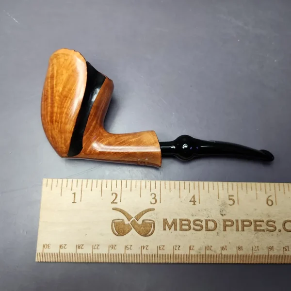 Nording Spiral Partially Rusticated Freehand Estate Briar Pipe, Unsmoked - Image 9